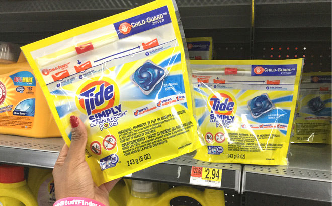 Tide Simply Pods 13-Count ONLY 94¢ at Walmart (Regularly $3) - Print Now!