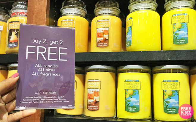 Buy 2 Get 2 FREE Select Pillar, Jar & Tumbler Candles at Yankee Candle