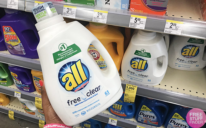 All Free & Clear 63 loads Laundry Detergent JUST $2.96 Each (Reg $7) at Walgreens