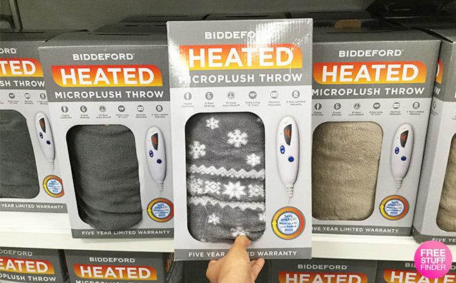 Biddeford Heated Plush Throw JUST $20.99 (Reg $80) + FREE Shipping - Today Only!