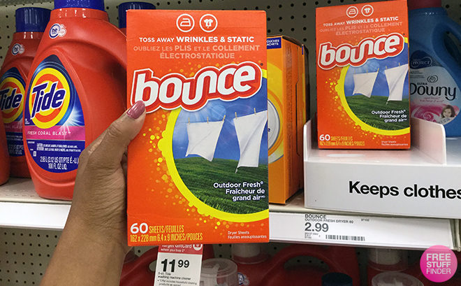 Target: Bounce Dryer Sheets 60-Count Box for JUST 69¢ (Regularly $3) - Last Day!