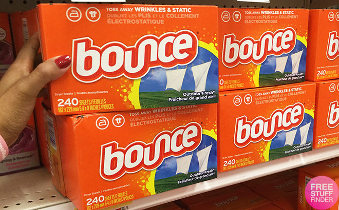 Amazon: Bounce Dryer Sheets 240-Pack JUST $5.83 (Reg $8.24) + FREE Shipping