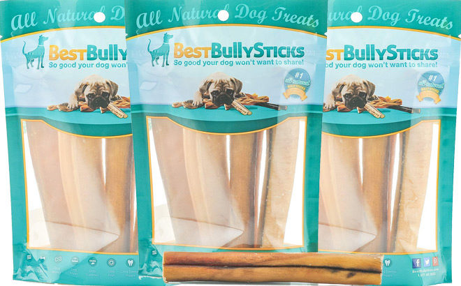 Best Bully 4-Pack Premium Jumbo Dog Chews JUST $10.44 + FREE Shipping