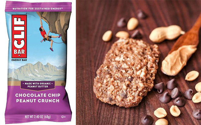 CLIF Bar Chocolate Chip Peanut Crunch 12-Count Just $6.59 + FREE Shipping (58¢ Each!)