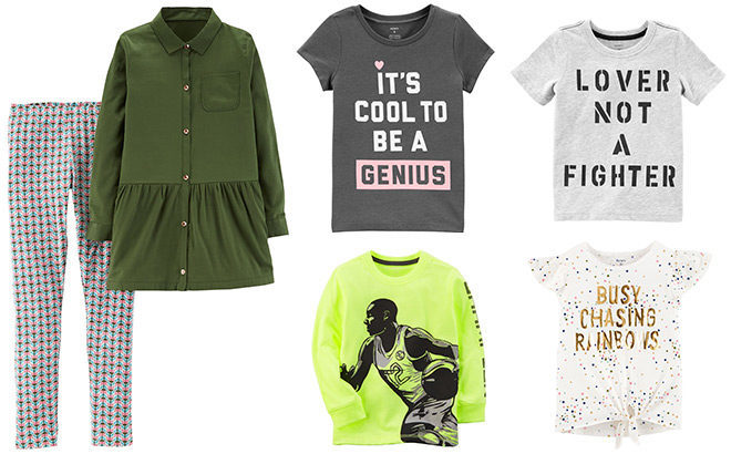 Carter's Clearance Up to 75% Off + FREE Shipping (Tees, Dresses, Pajamas, Jeans)