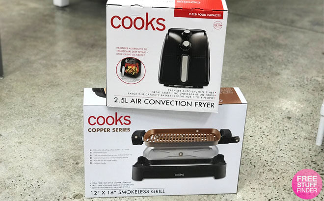 Cooks Air Fryer or Copper Grill ONLY $29.99 (Regularly $100) - Black Friday LIVE!