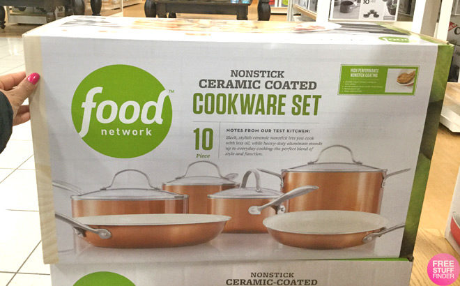 Food Network Cookware Set ONLY $55.99 + $10 Kohl's Cash + FREE Shipping (Reg $130)