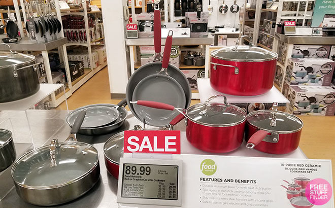 10-Piece Ceramic Cookware Set ONLY $62 + $15 Kohl's Cash & FREE Shipping (Reg $130)