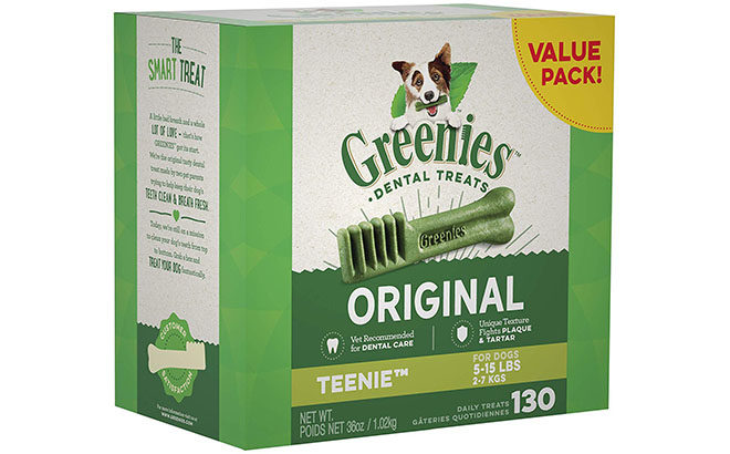 Greenies Dental Chew Dog Treats 130-Count Pack JUST $15.74 (Regularly $40)