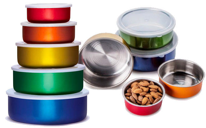 RUN! Stainless Steel 10-Piece Food Storage Set ONLY $3 - Today Only! (Just 30¢ Each)