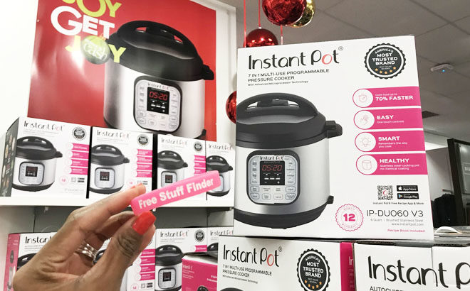 Instant Pot DUO 6-Quart 7-in-1 Pressure Cooker $59.49 + FREE Shipping on Amazon