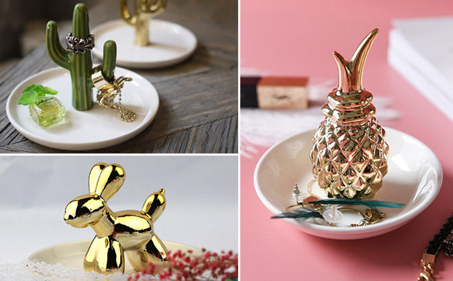 CUTE! Jewelry Dishes Only $4 at Hollar (Dove, Pineapple, Cactus, Mermaid & Balloon Dog)