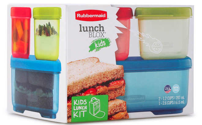 Rubbermaid Kids 6-Piece Lunch Blox Set JUST $2.40 (Regularly $6) - Today Only!