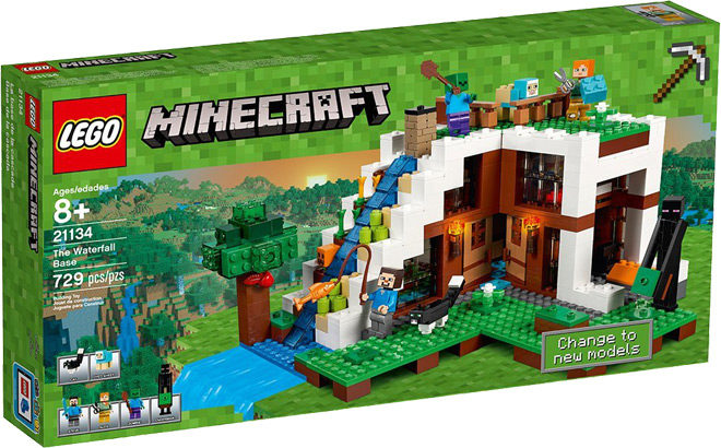 LEGO Minecraft Waterfall Base Building Set for Just $38.99 + FREE Shipping (Reg $70)