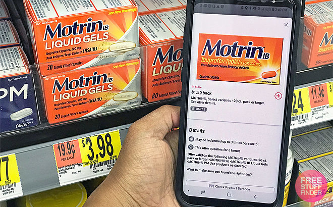 *HOT* Motrin IB Liquid Gels for JUST $1.48 (Regularly $4) at Walmart - Print NOW!