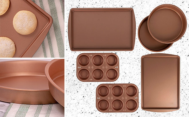 COOL! Nonstick Copper 6-Piece Bakeware Set JUST $14.88 (Reg $37) at Walmart.com