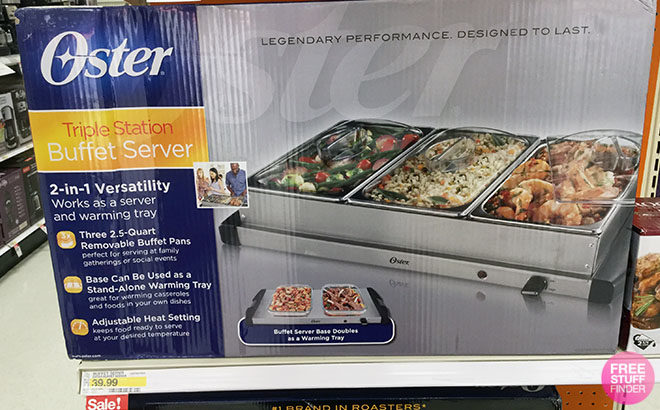 Oster Triple Warming Tray Buffet Server for Just $24.99 at Target (Regularly $40)