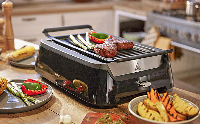 Philips Indoor Smoke-less Grill JUST $149.99 + FREE Shipping (Reg $280) on Amazon
