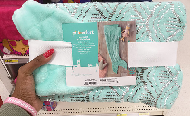 Pillowfort Mermaid & Shark Tail Blanket for JUST $10 + FREE Shipping - Last Day!