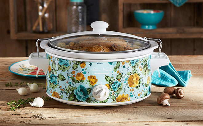 Pioneer Woman 6 Quart Portable Slow Cooker Only $19.99 on Walmart.com (Two Colors)