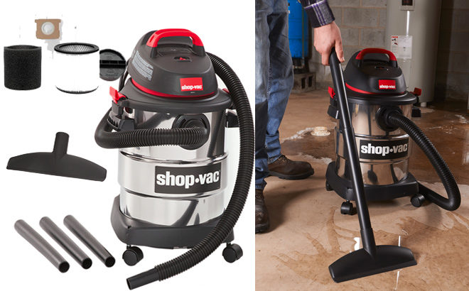 Stainless Steel 6 Gallon Shop-Vac Bundle JUST $37.89 + FREE Shipping (Regularly $60)