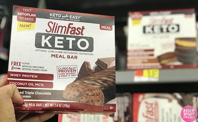 SlimFast Keto Meal Bars 5-Pack JUST $5.97 (Reg $9.97) at Walmart - Print Coupon Now!