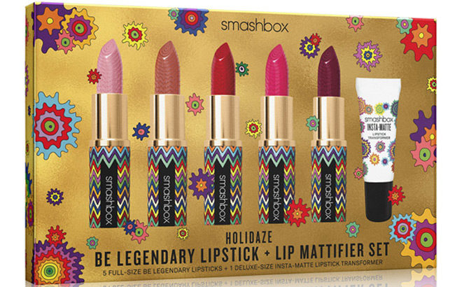 Smashbox Holidaze Lipstick + Mattifier Set ONLY $14 + FREE Laura Geller Illuminator