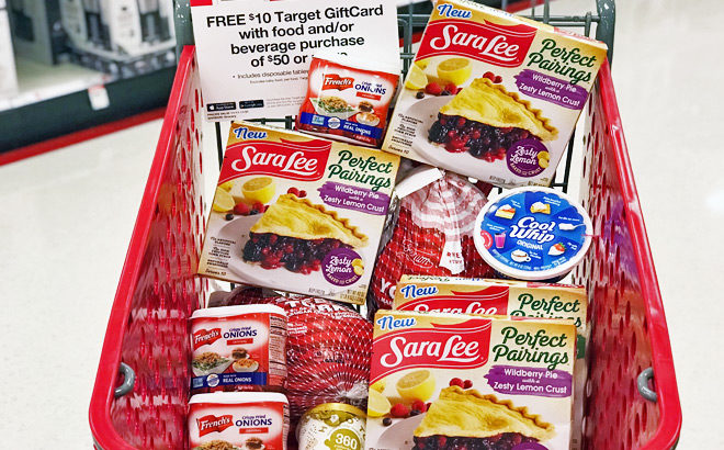 FREE $10 Target Gift Card with $50 Food & Beverage Purchase - Holiday Dinner Idea!