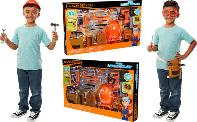 Black+Decker Deluxe 85-Piece Tool Play Set ONLY $19.99 + FREE Shipping (Reg $40)