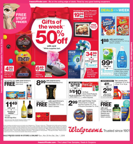 *HOT* Walgreens Ad Preview (Week 11/25 – 12/1)