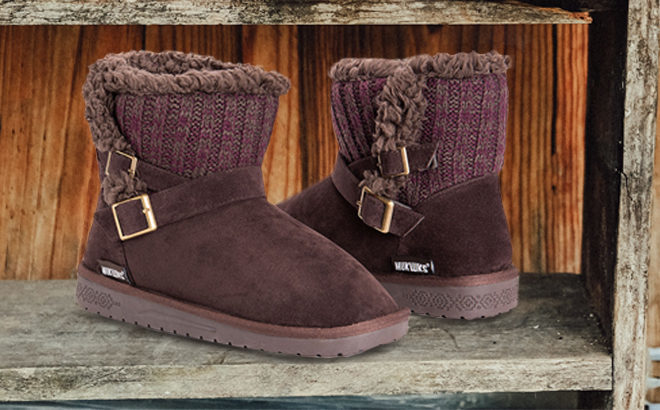 Women’s Muk Luks Fuzzy Boots JUST $19.79 (Regularly $65) at Zulily - Today ONLY!