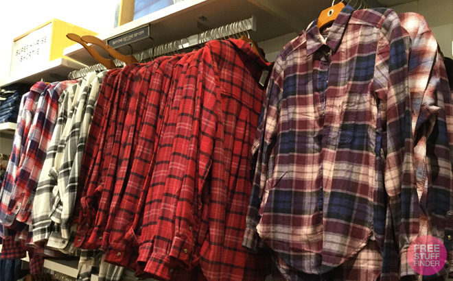 American Eagle Men's & Women's Flannels ONLY $25 (Regularly $45)