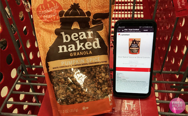 50% Off Bear Naked Seasonal Blend Granola at Target - Just Use Your Phone!