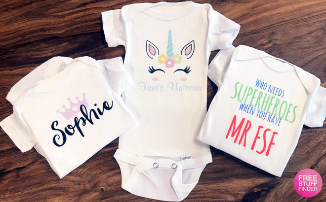Personalized Onesies JUST $5 Shipped (Regularly $20 Each) - Perfect Baby Gift!