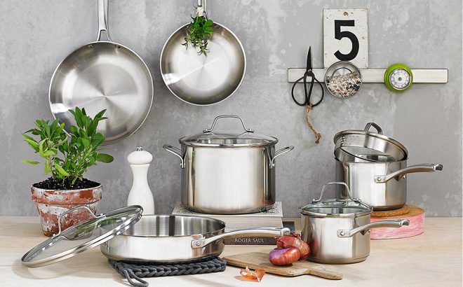 Calphalon 10-Pc Cookware Set ONLY $111.99 at Macy’s (Reg $280) + FREE $60 Value Pan