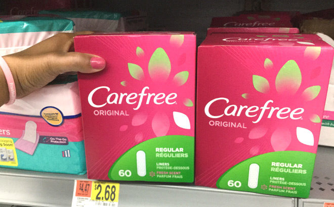 Carefree Original Liners ONLY 93¢ at Walmart (Reg $2.38) - Print Coupon Now!