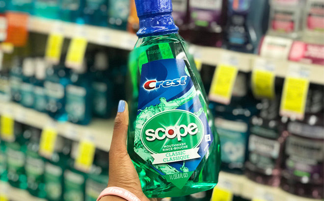 Crest Scope Mouthwash 1L Bottle JUST 79¢ at CVS - Reg $5 (Just Use Your Phone!)