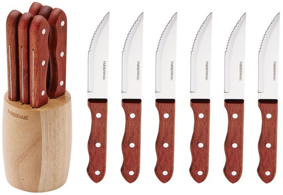 RUN! Farberware 6-Piece Knife Set with Barrel Block JUST $10 (Today Only!)