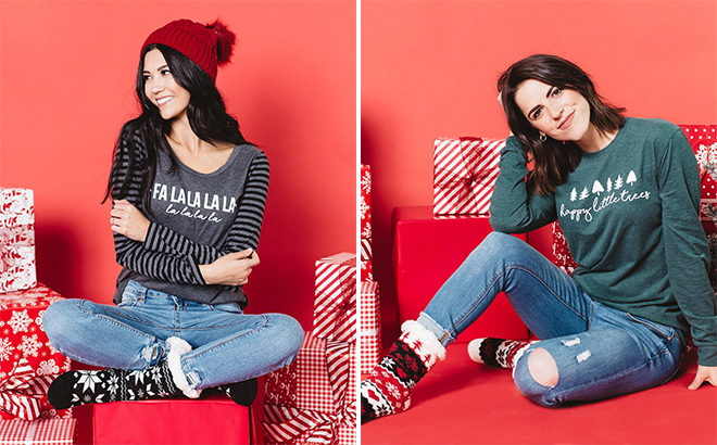 TWO for $30 Holiday Graphic Tees + FREE Shipping (So Cute!)