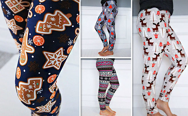 WOW! 51% Off Holiday Leggings JUST $9.99 (Regularly $20) - Score in 17 Cute Patterns!