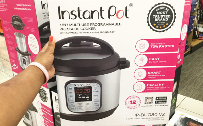 Amazon: Instant Pot 8-Quart Pressure Cooker JUST $69.99 (Reg $140) + FREE Shipping