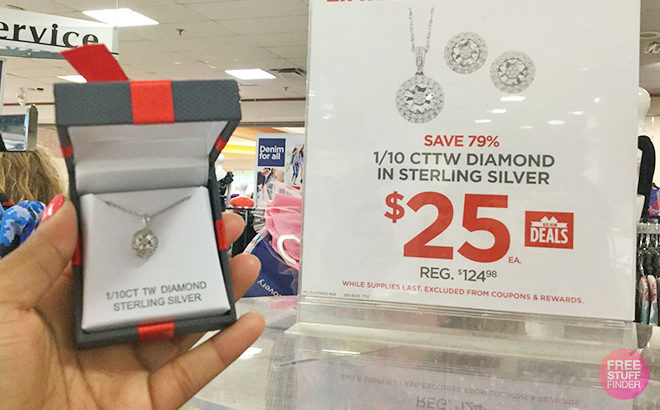 Sterling Silver & Diamond Jewelry ONLY $25 (Regularly $125) at JCPenney