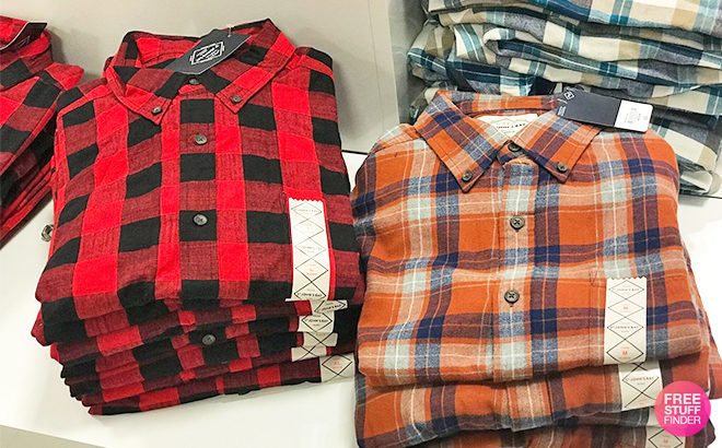 St John’s Bay Men’s Long-Sleeve Flannel Shirts ONLY $11.99 (Reg $30) at JCPenney