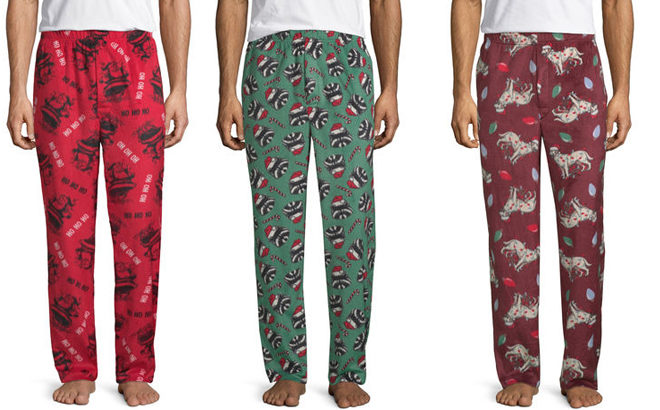 Men's Microfleece Pajama Pants JUST $4.99 (Reg $24) at JCPenney - Several Prints!