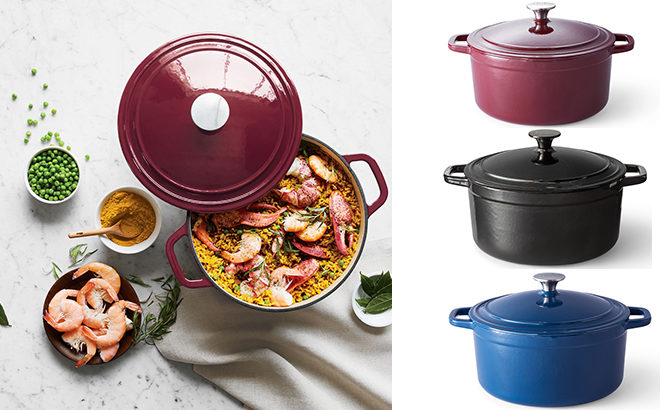 Cooks 5.5-Quart Round Enameled Dutch Oven ONLY $29.99 (Reg $100) at JCPenney