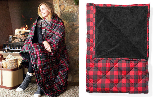60% Off Eddie Bauer Oversized Down Throw Blanket - ONLY $58.05 (Regularly $129)