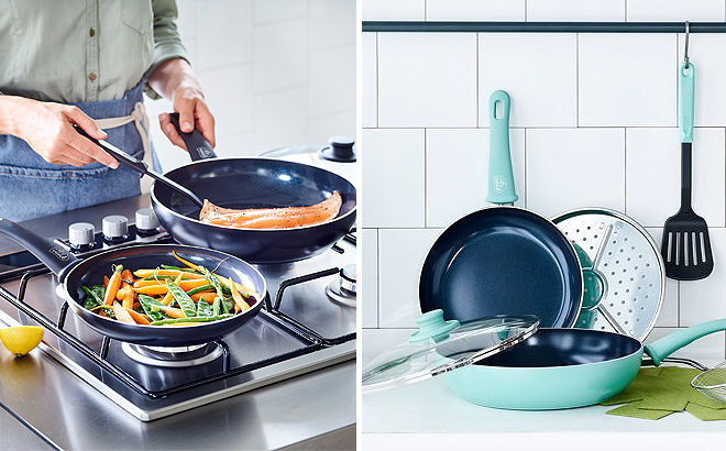 WOW! Ceramic 8-Piece Nonstick Cookware Set for JUST $24.99 (Regularly $90)