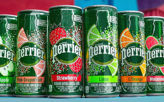 Perrier Pink Grapefruit Carbonated Mineral Water 30-Pack Only $11.39 + FREE Shipping