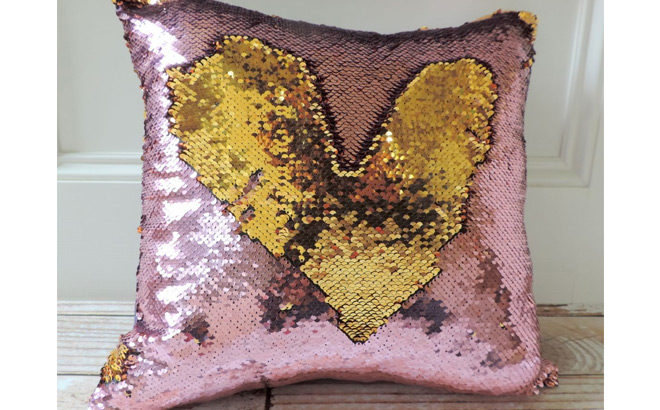 Mermaid Sequins Pillow JUST $6.99 + FREE Shipping (Regularly $30) - SO Cute!
