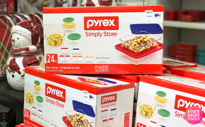 Pyrex 24-Piece Storage Set ONLY $7.99 After Kohl's Cash (Reg $60) - Ends Today!